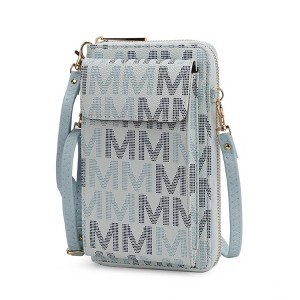 MKF Collection Cossetta Cell Phone Crossbody Wristlet Handbag Vegan Leather Versatile Multi-Use Phone Holder by Mia K - 1 of 4