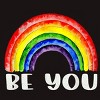 Adult Design By HumansBe You Pride Watercolor Rainbow By Belugastore T-Shirt - 2 of 2
