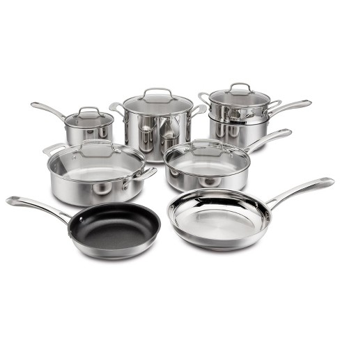 Cuisinart 8 Piece Stainless Steel Cookware Set Induction Ready