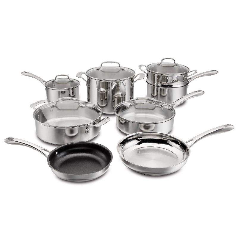 Cuisinart Classic 13pc Stainless Steel Cookware Set Light Silver, 1 of 9