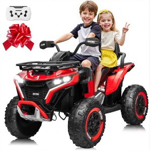 JOYRACER 24V 7Ah Kids Ride-On ATV Quad with Bluetooth, Music, USB & MP3 Port, Electric 4-Wheeler Toys Cars for Outdoor Adventure - 1 of 4