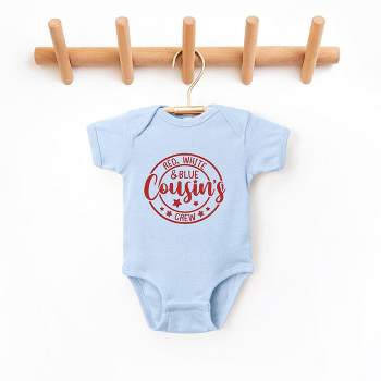 The Juniper Shop Red White And Blue Cousin's Crew Baby Bodysuit