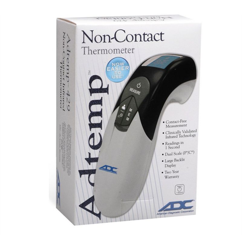 Adtemp Non-Contact Thermometer LCD Display 429 1 Each, 1 of 8