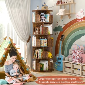 Aheaplus 360° Rotating Bookshelf Tower Revolving Corner Bookcase - 1 of 4