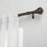 Exclusive Home Ronaldo 1" Window Curtain Rod and Finial Set