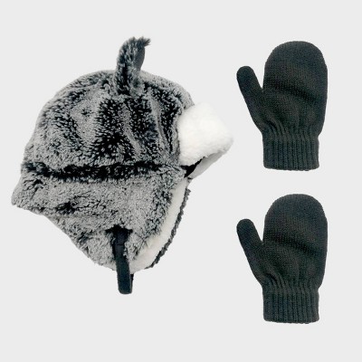 white toddler mittens