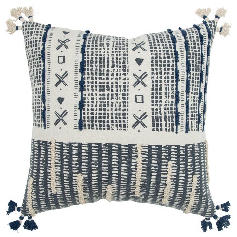 Navy discount boho pillow