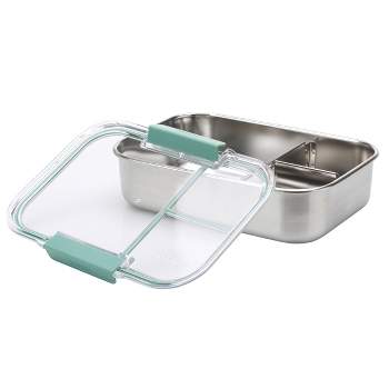 Minimal Stainless Steel Lunch Box 780 ml Set of 2 - Silver