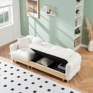 NicBex 87" Lift Sofa Bed with Locker Sofa Bed Comfortable Convertible Sleeper Couch for Bedroom, Living Room - 1 of 4
