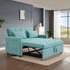 VYNXARIA Two Seater Pull Out Sofa Bed, Adjustable Backrest With Three USB Ports, Two Side Pockets, 3 in 1 Convertible Sleeper Sofa - 4 of 4