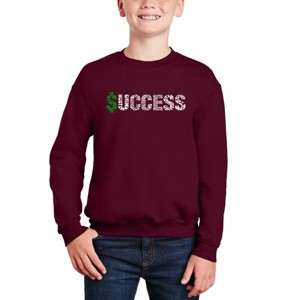 LA Pop Art Success - Boy's Word Art Crewneck Sweatshirt - 1 of 3