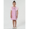 2Bunnies Girls' Christmas New Year Holiday Party Sequin Dress Fur Puff Sleeve - 4 of 4