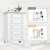 5 Drawer Dresser for Bedroom, Drawer of Chest with Metal Handles, TV Stand, Closet Organizers and Storage Clothes - 3 of 4