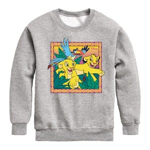 Boys' - Disney - The Lion King Graphic Long Sleeve Fleece Sweatshirt - 1 of 4