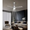 Wanze of Ocean 52 in. Smart Indoor Silver Ceiling Fan with LED Light and Remote Control 3 Colors Adjustable - 2 of 4