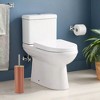 Evideco French Home Goods Metal Toilet Brush and Holder Set With Bamboo Lid - 2 of 4