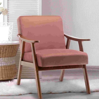 CAVINAS Upholstered Accent Chair with Extra-Thick Backrest,Lounge Chair,Modern Wingback Chair for Bedroom,Reading Room