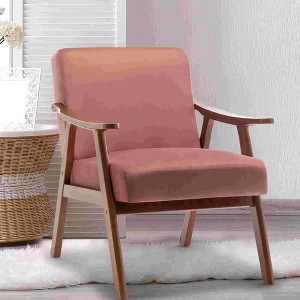 CAVINAS Upholstered Accent Chair with Extra-Thick Backrest,Lounge Chair,Modern Wingback Chair for Bedroom,Reading Room - 1 of 4