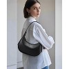 Shoulder Bag RFID Vegan Leather Crescent Hobo Bag Clutch Underarm Purse Top-Handle Handbags - 2 of 4