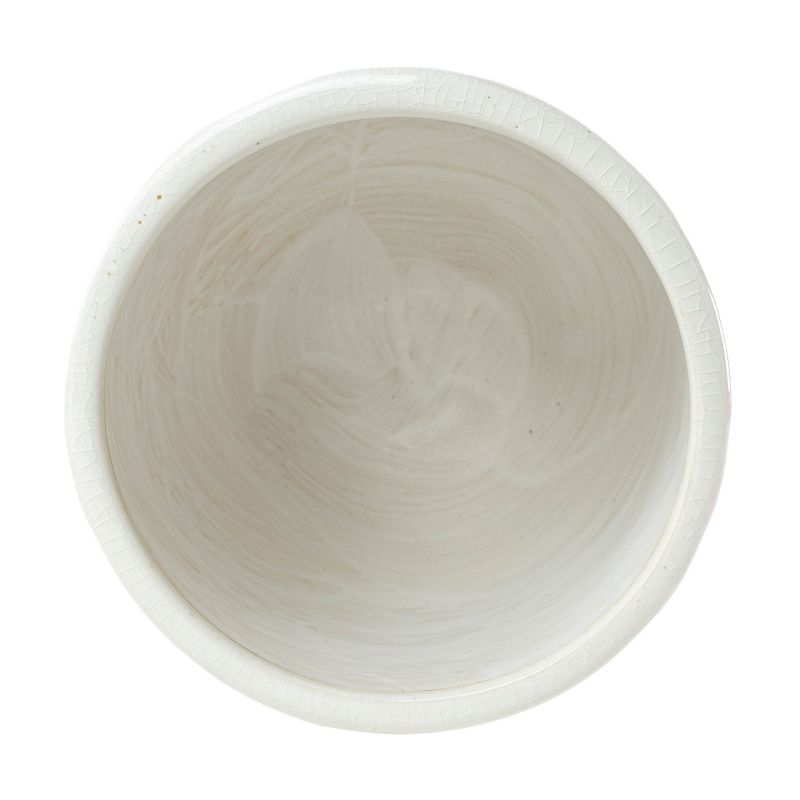 White Swirl Stoneware Planter - Foreside Home & Garden, 3 of 6