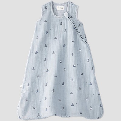 Little Planet by carter's Sleepbag - S - Gauze Blue Sailboat