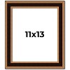 PosterPalooza | Photo Size Weathered Gold Picture Frame - UV Acrylic, Foam Board Backing, Hanging Hardware - 2 of 4