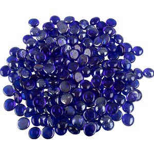 Home-Complete 10.47 lbs .75" Marbles Fire Glass Blue - 1 of 4