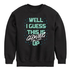 Boys' - Instant Message - Kids Crew Fleece Graphic Long Sleeve Fleece Sweatshirt - 1 of 4