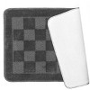 Home Mart Goods Grey Bath Set 3 Piece Anti-Slip Checkered Bathroom Mat, Large Contour Mat & Toilet Seat Lid Cover - 3 of 3