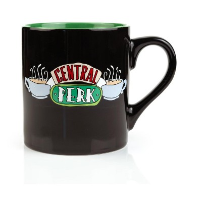 Silver Buffalo Friends Central Perk Ceramic 14oz Black Ceramic Mug