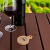 Unique Bargains Bottle Opener Magnetic Wood Round Handle Magnet Wood Light Brown 2.36"x3.35"x0.47" 1 Pcs - 2 of 4