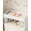 Baby Changing Table Dresser with 2 Drawers, Modern Nursery Dresser with Open Storage Space, Diaper Changing Station for Bedroom,Kids Room,Baby Room - 4 of 4