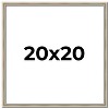 PosterPalooza | Square Classic Modern Silver Picture Frame - UV Acrylic, Foam Board Backing, Hanging Hardware - 2 of 4