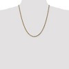 Black Bow Jewelry 3.5mm, 14k Yellow Gold, Diamond Cut Solid  Rope Chain Necklace - 2 of 4