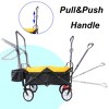Racxily folding wagon Collapsible Outdoor Utility Wagon, Heavy Duty Folding Garden Portable Hand Cart, Drink Holder, Adjustable Handles - 4 of 4