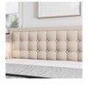 Coucheta Velvet Bed Frame with adjustable headboard, noise-free design & sturdy foundation. Features elegant button-tufted details. - 4 of 4
