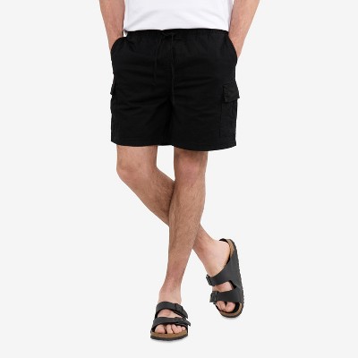 X RAY Men's 100% Cotton Pull On Twill Cargo Shorts