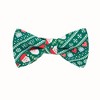 Jacob Alexander Men's Santa Claus Gifts Hearts Snowflakes Diagonal Pattern Traditional Freestyle Self-Tie Bow Tie - 3 of 3