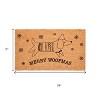HomeRoots 17" X 29" Brown And Black Christmas Dachshund Outdoor Coir Door Mat - 3 of 4