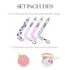Dodo Babies Pacifier Clip by Pack of 4 + Pacifier Case, Premium Quality for Girls Modern Designs Universal Holder - 3 of 4