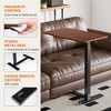 ChicFurnit Desks Mobile Standing Desk computer desk Couch Side Table Portable Standing Desk for Home Office, Brown, 27.5"*15.7"*43.3" - 4 of 4