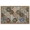 Vintage Trellis Area Rug Traditional Floral Washable Rugs for Living Room Bedroom Low Pile Non-Slip Floor Carpet - 3 of 4