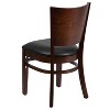 Emma and Oliver 2 Pack Solid Back Wooden Restaurant Chair - 3 of 4