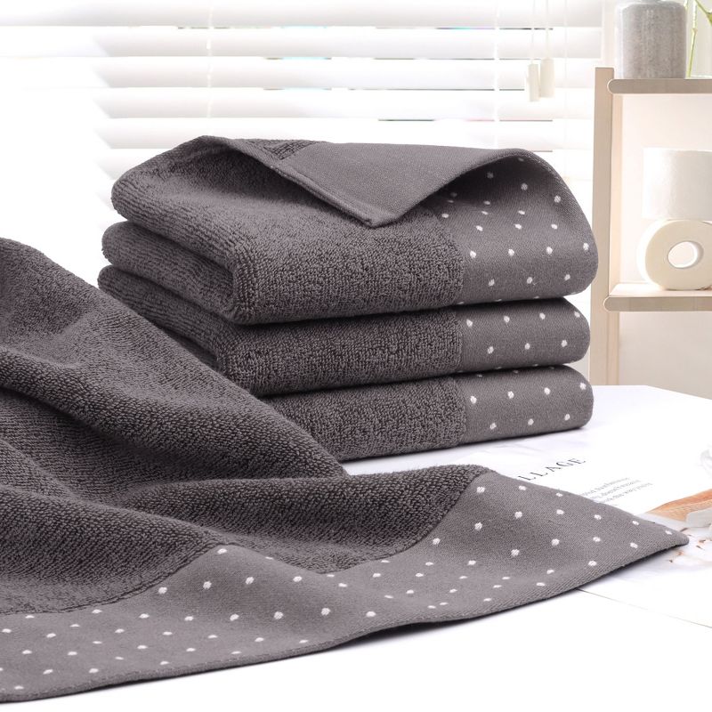 PiccoCasa Hand Towel Set Soft 100% Combed Cotton 600 GSM Luxury Towels Highly Absorbent for Bathroom Wash Bath Towel, 2 of 7