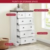 VANIRROR 6-Drawer Storage Dresser, Farmhouse Bedroom Chest with Deep Drawers for Living Room, Hallway, Entryway - 2 of 4