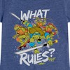 Girls' - Teenage Mutant Ninja Turtles - What Rules? Leo and Brothers Fitted Short Sleeve Graphic T-Shirt - 2 of 4