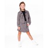 Deux par Deux Girl Jacquard Knit Jacket with Houndstooth Pattern - 2 of 4