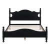 NicBex Retro Style Full/Queen Size Platform Bed Frame with Hollow Design Headboard,Solid Wood Slats Support,No Box Spring Needed,Easy Assembly - 3 of 4