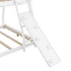 NicBex Twin over Queen Bunk Bed Classic House Shape Bed Frame with Guardrails and Ladder with Climbing Net and Climbing Ramp - 4 of 4