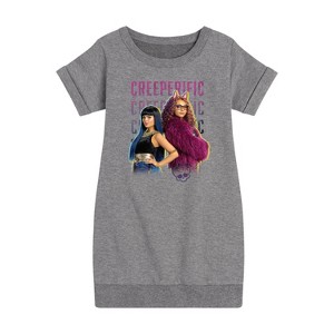 - Monster High - Creeperific Graphic Short Sleeve Fleece Dress - 1 of 4